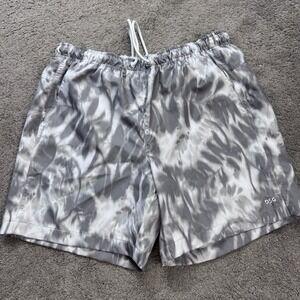 NEW DSG Men's Rec Shorts 6" Mesh Lined Relaxed Fit Palm Life White Various Sizes